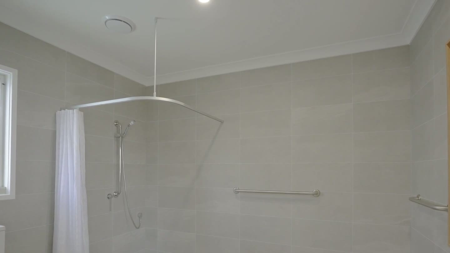Ensuite with step-free shower and grab rails