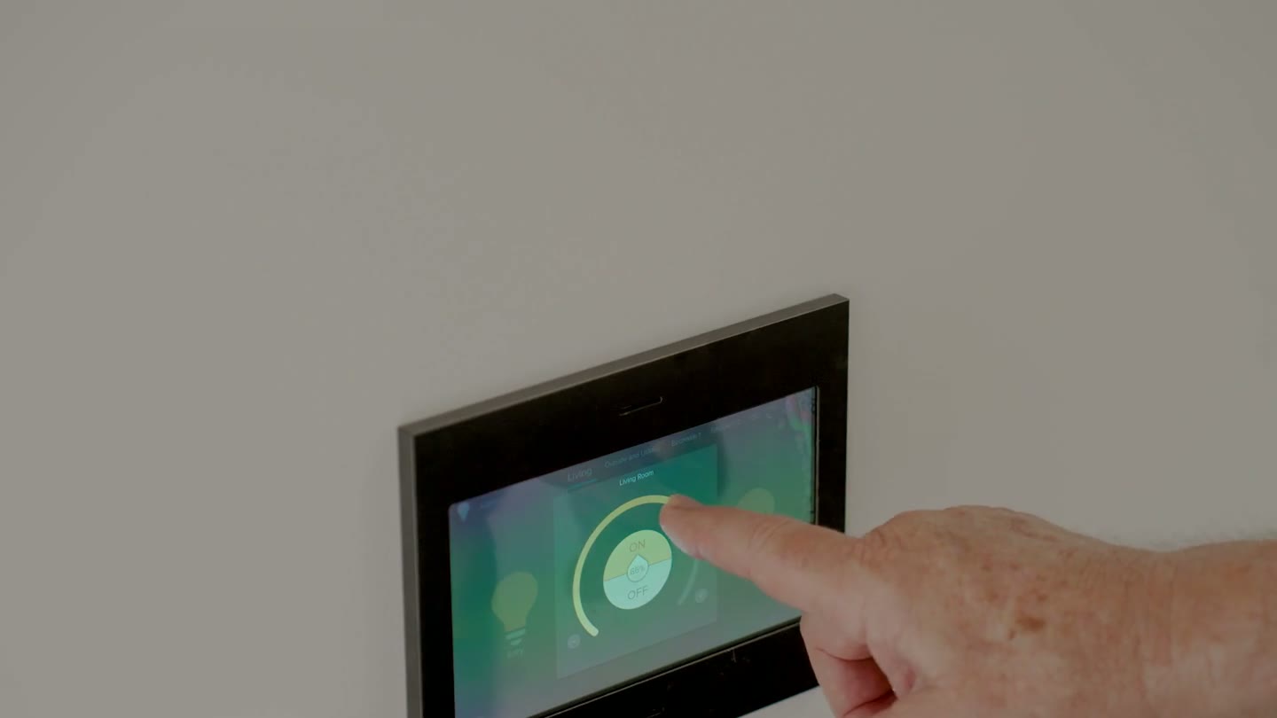 Wall screen controlling the smart home system